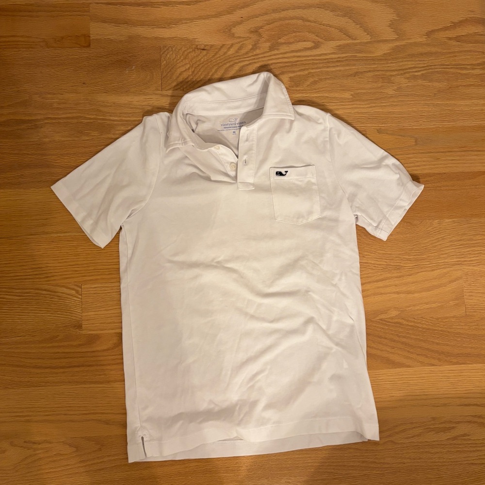 Vineyard Vines White Kids Polo Shirt